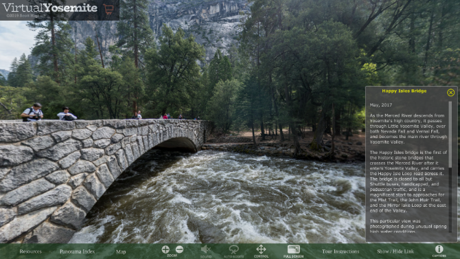 Virtuaalne Yosemite pakub 360-kraadiseid panoraamkaadreid ja rahvuspargi peamiste levialade heli