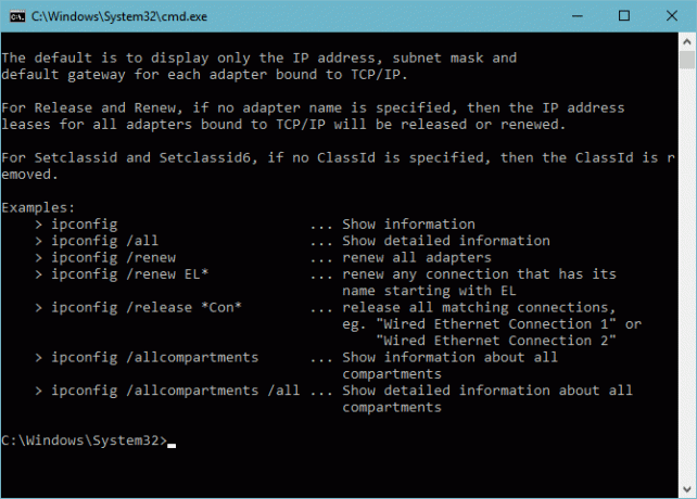 Olulised Windows CMD käsud, mida peaksite teadma ipconfig 1