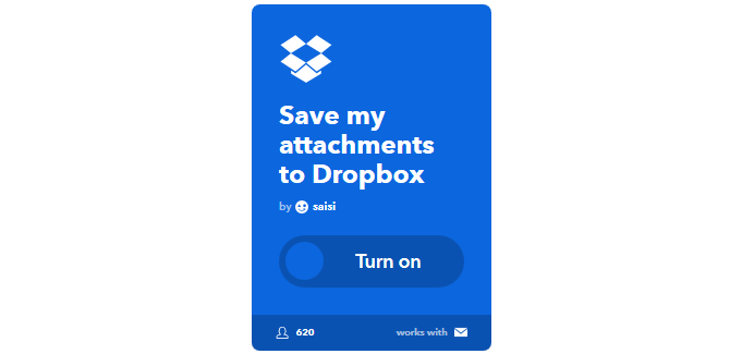 Ultimate IFTTT juhend: kasutage veebi kõige võimsamat tööriista nagu Pro 46IFTTT AttachmentsToDropbox