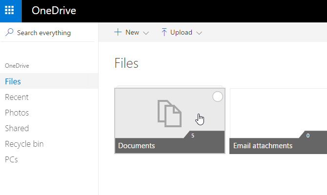 onedrive'i dokumendid valige