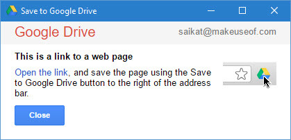 Salvestage lingid Google Drive'i