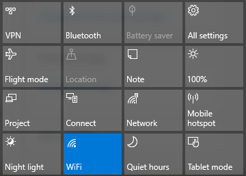 Windows 10 kiire toiming wi-fi