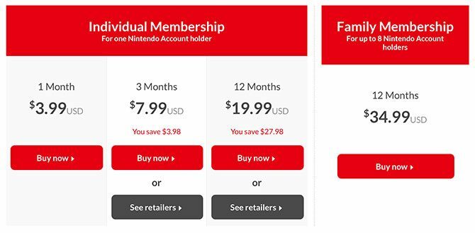 Nintendo Switchi veebipõhine hinnakujundus