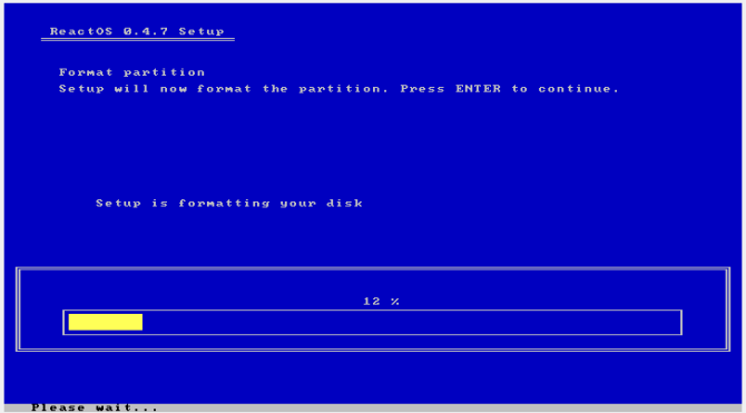 reactos ülevaade install6 vormingust