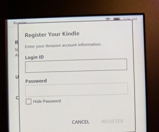 Kuidas seadistada ja kasutada oma Kindle Paperwhite 04 Registreerige Paperwhite