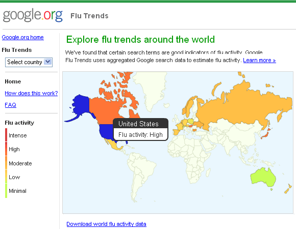 maailma gripi aktiivsus