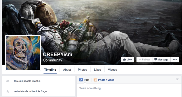 FB ekraanipilt CREEPYism