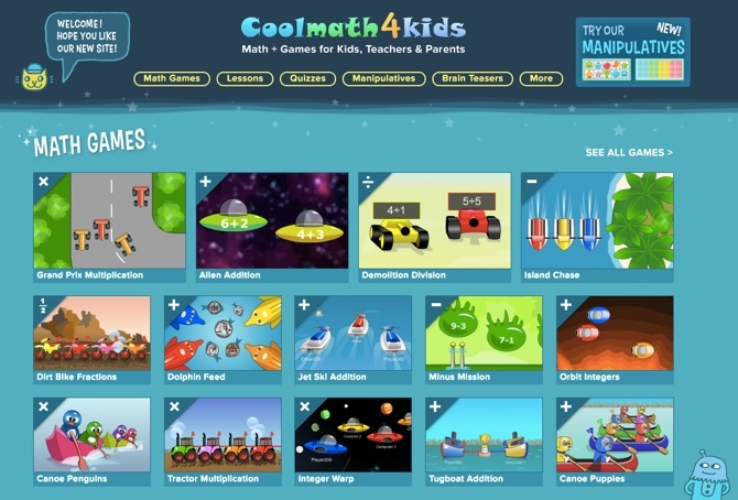 Hariduslik mäng lastele - Coolmath4kids