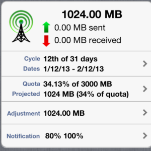 Kasutage Data Masterit oma iPhone'i andmekasutuse jälgimiseks [iOS, piiratud aja jooksul] 2013 01 23 10