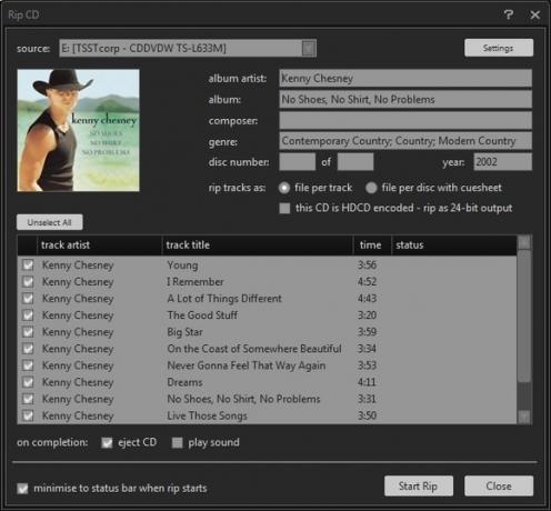 MusicBee: teie võimas, kuid samas lihtne, kõik-ühes muusikahaldur [Windows] MusicBee Rip CD