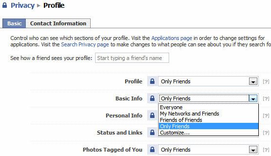 facebooki privaatsusprofiil