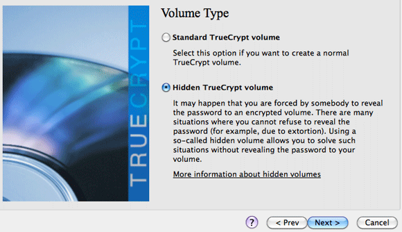 Kuidas TrueCrypt 7 3 varjatud köitega tõeliselt varjatud partitsiooni luua?