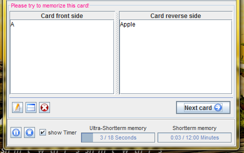 Pauker - hõlpsasti kasutatav vabavaraline Java Flash Card Programmi taimerid