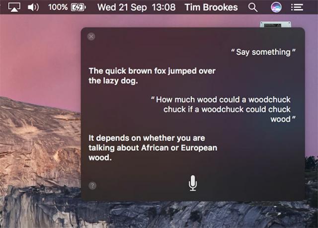 Siri MacOS-is