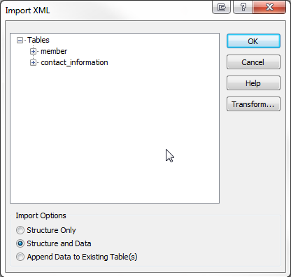 Juurdepääs 2013. aasta XML-i importimisvõimalustele