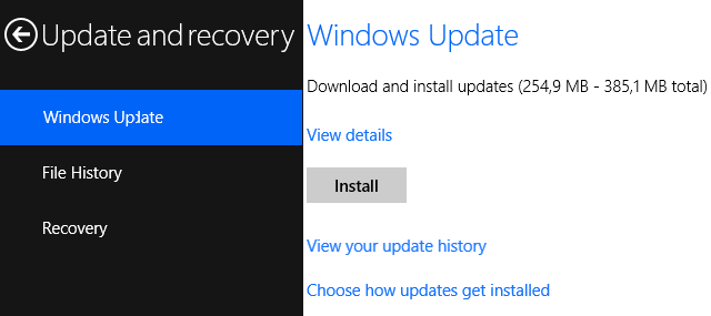 Installige Windows Update