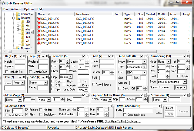 Windowsi hulgimüügi ümbernimetamise utiliit