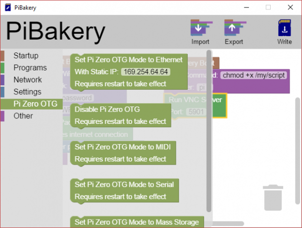 MakeUseOf Linux PiBakery Pi Zero OTG-režiim