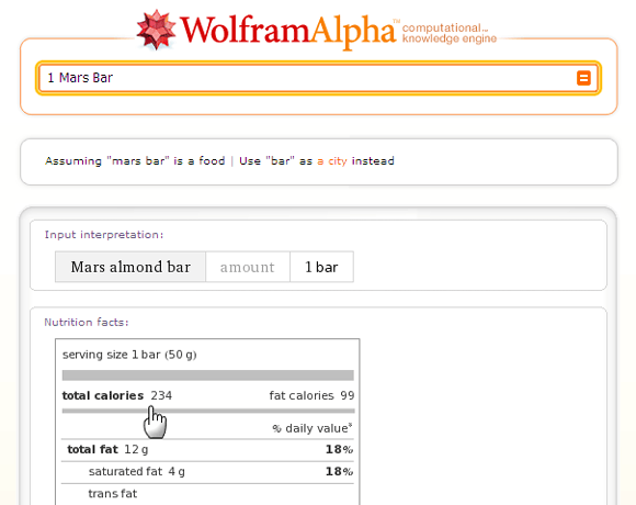 10 otsingusõna, et Wolfram Alpha oleks igapäevaseks kasutamiseks Wolfram Food1