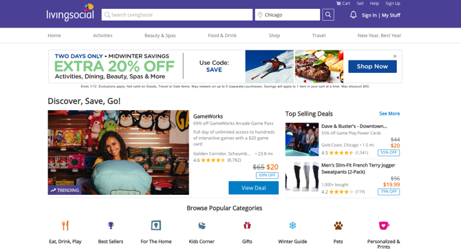 Livingsocial ekraanipilt