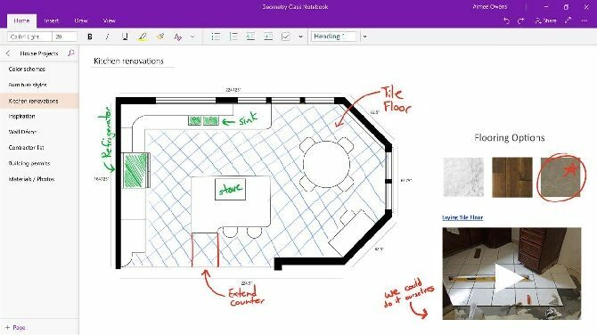 onenote poe rakenduste aknad 10