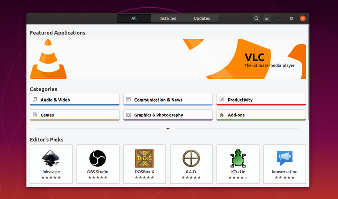 Ubuntu rakenduste pood