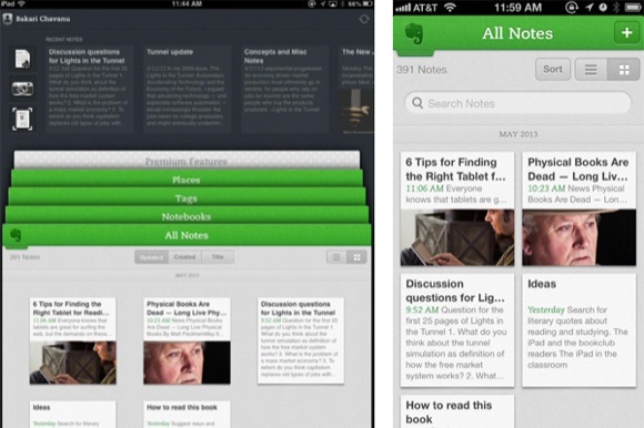 evernote rakenduse iphone