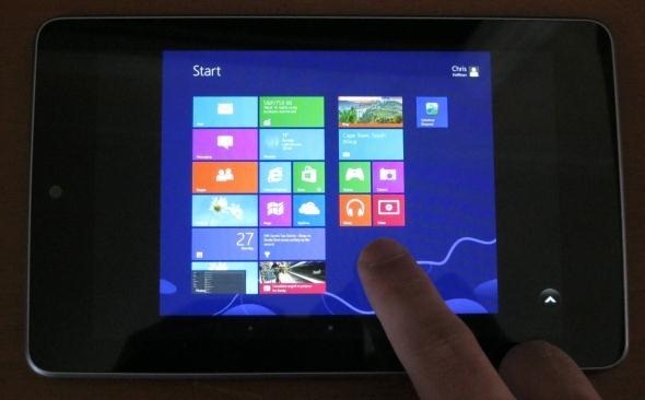 testige android-tahvelarvutis Windows 8-d