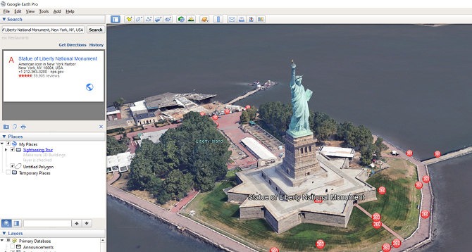 kallutatud hoone vaade google earth pro