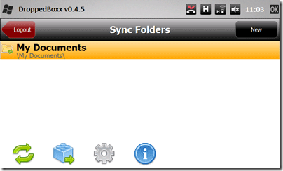 DroppedBoxx - mitteametlik Dropboxi klient Windows Mobile db8 jaoks