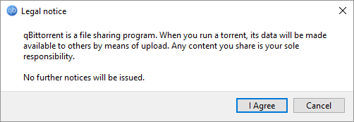 qBittorrent juriidiline teatis