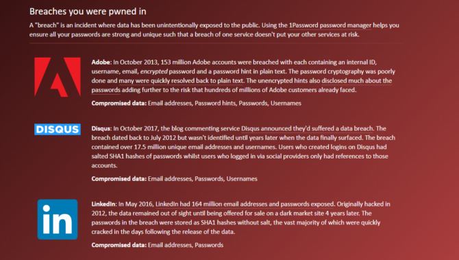 haveibeenpwned - kas minu veebikontosid häkkiti?