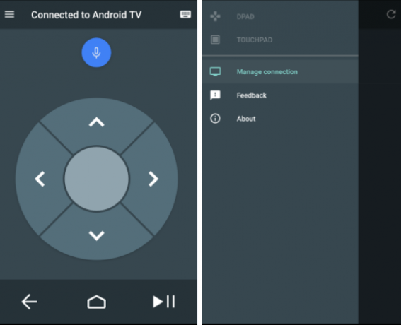 kaugjuhtimispult android tv rakendus