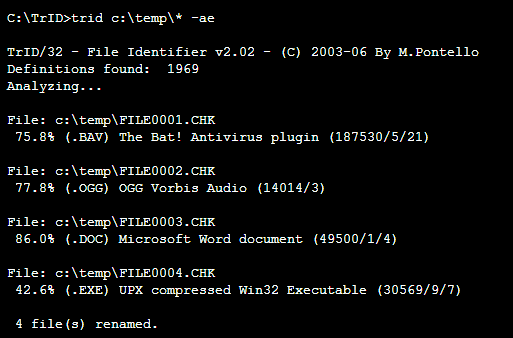 Tuvastage tundmatud failid TrID-ga [Windows/Linux] trid