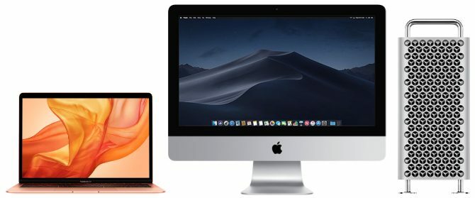 MacBook, iMac ja Mac Pro arvutid