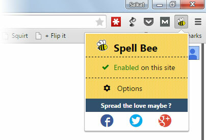 SpellBee - Chrome'i laiendus haridusele