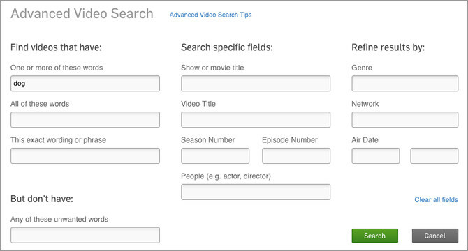 hulu-tips-Advanced-search