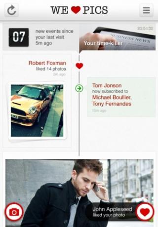 WeHeartPics: saate fotode piltide abil oma sõprade jaoks kõige olulisemaid värskendusi
