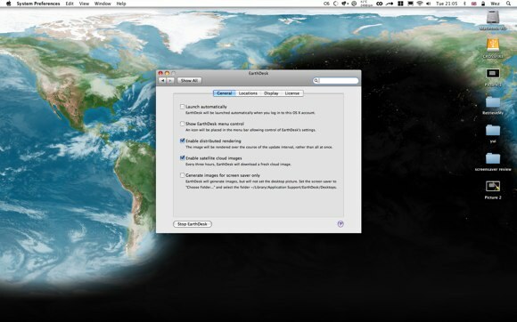 5 Mac OS X ja Windows Earthdeski ekraanisäästjad