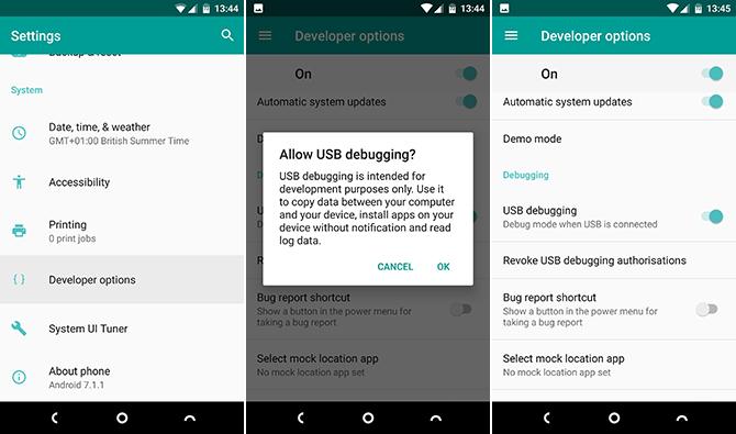 dev valikud android aku