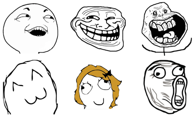 Meme Faces iMessage kleebispakett