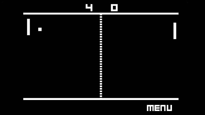 Pong Clock on klassikaline 2d mängude ekraanisäästja