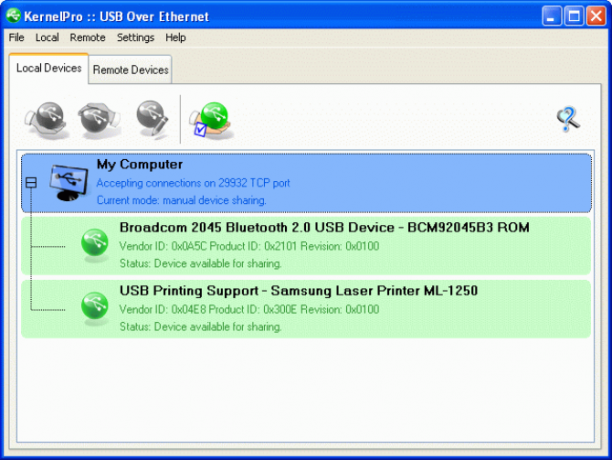 usb Interneti-võrgu kaudu ip