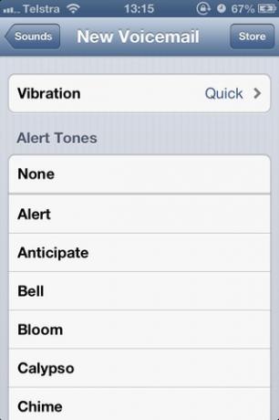 kohandatud vibratsioon iphone jaoks