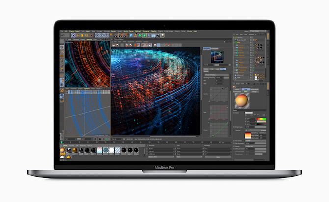 2018. aasta MacBook Pro töötav graafikarakendus