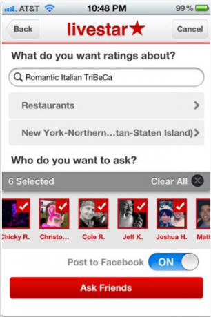 Livestar: saate sõpradelt soovitusi kohtade kohta [iOS] livestar1