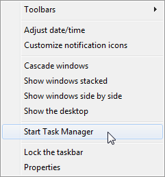 Käivitage Task Manager