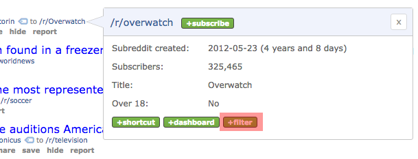 reddit-Enhancement-filter-subreddit