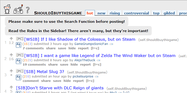 gaming-subreddits-shouldiosta see mäng