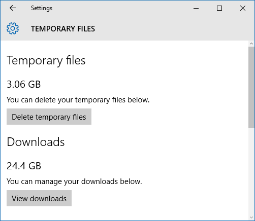 Windows 10 ajutised failid